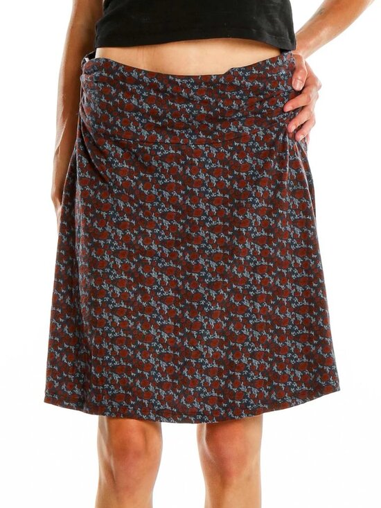Toad&Co Dresses & Skirts - TOAD&CO CHAKA SKIRT in FLORAL PRINT MEDIUM CASUAL A-LINE COTTAGE SUMMER OUTDOOR